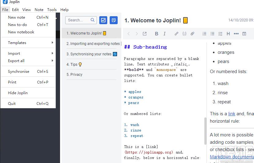 Joplin下载,Joplin,文字处理,云笔记,笔记软件