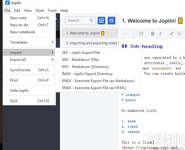 Joplin下载,Joplin,文字处理,云笔记,笔记软件